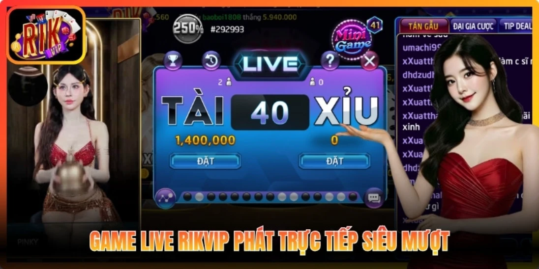 Game Live Rikvip phát trực tiếp siêu mượt